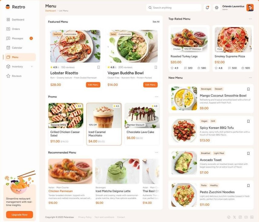 Restaurant Dashboard